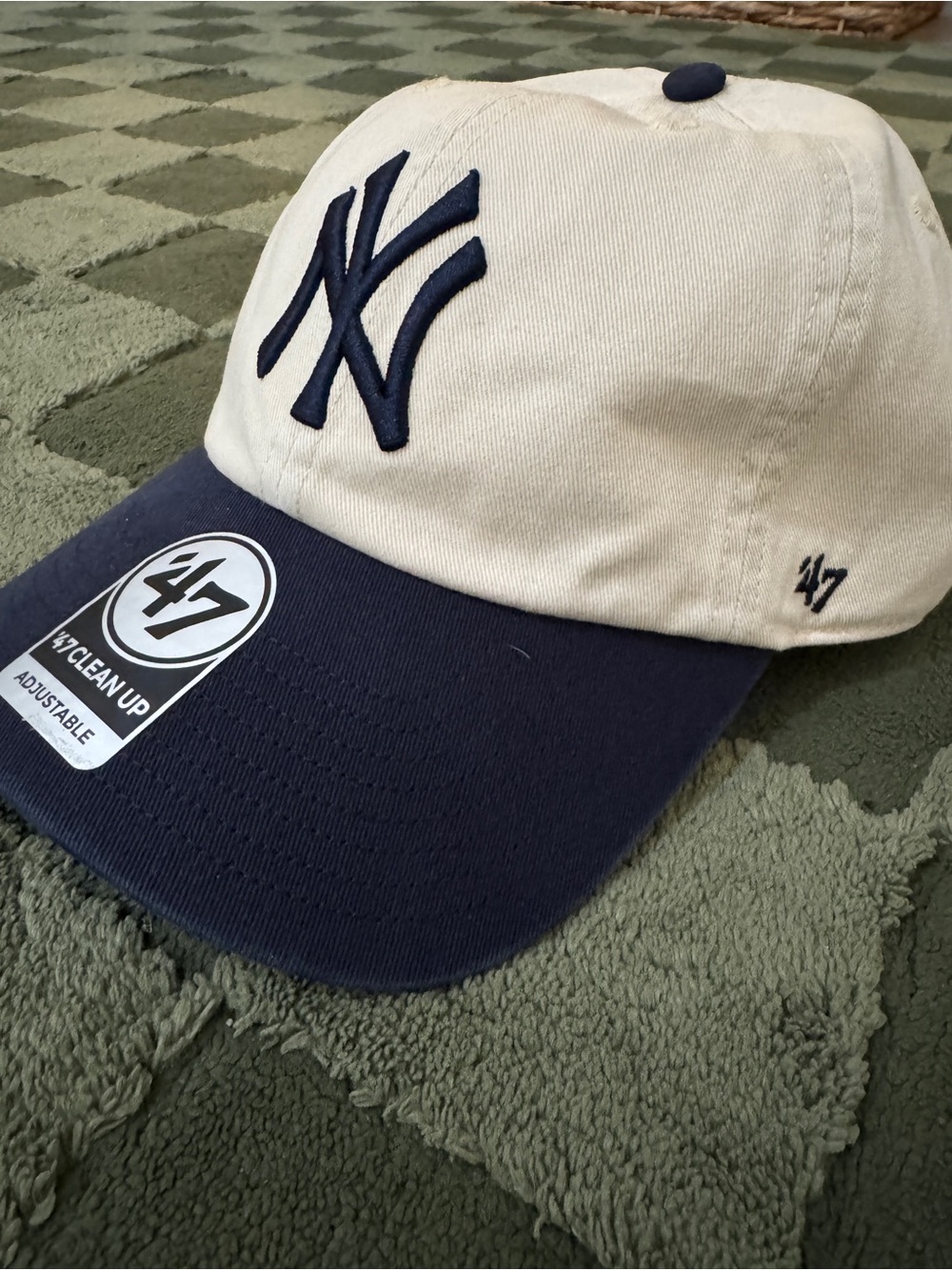 '47 Navy & Cream NY Logo Dad Cap - Picture 3 of 7